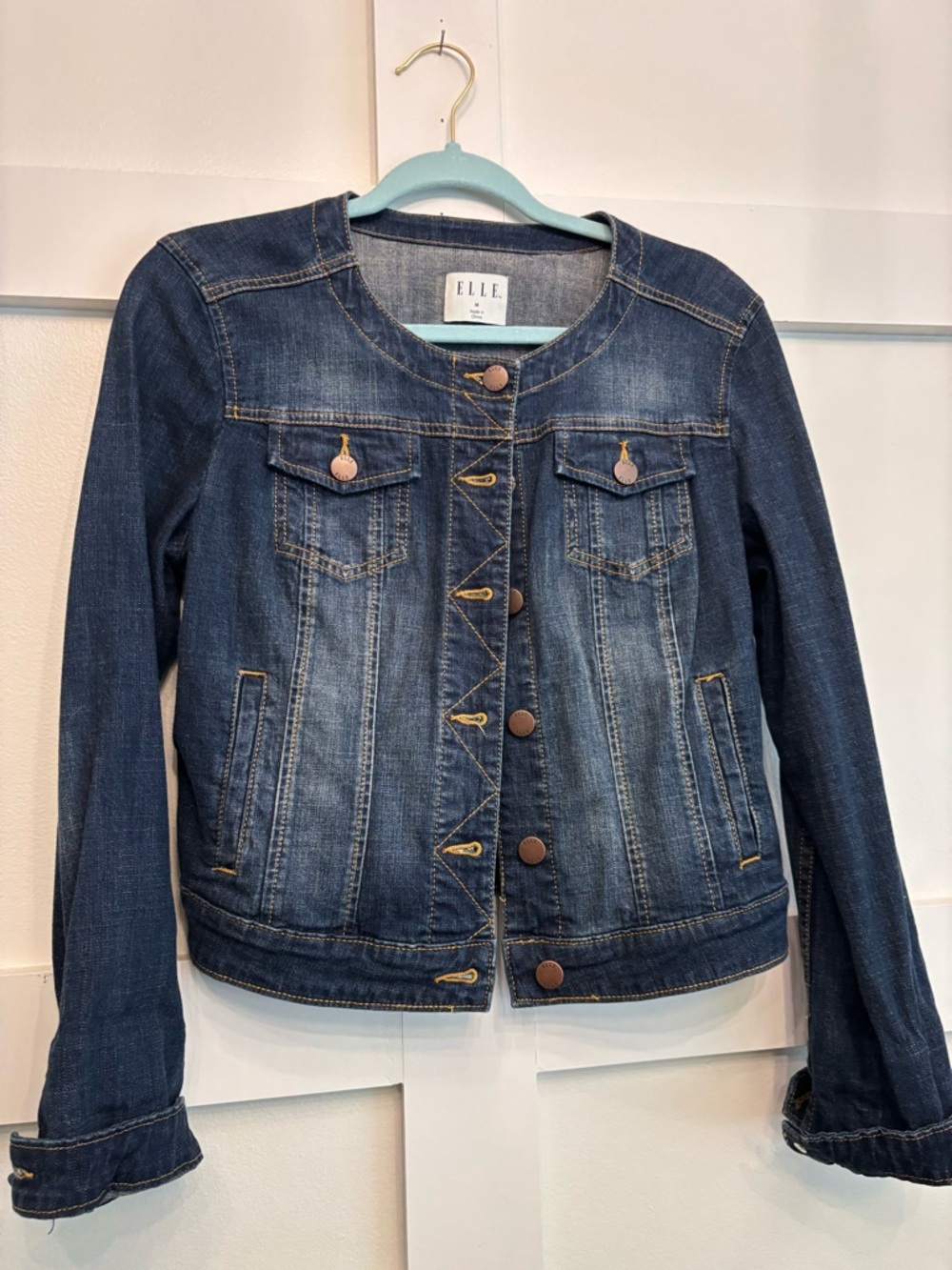 Elle Dark Blue Denim Jean Jacket